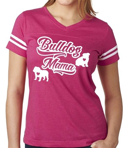 Bulldog Mama Women's Football Jersey English Bulldog Shirt
