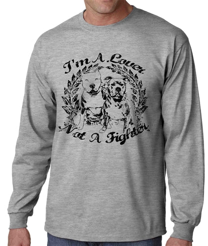 Not A Fighter Mens Long Sleeve