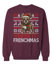 ABKC French Bulldog Christmas Sweater Adult Fit
