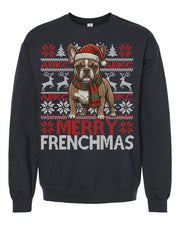 ABKC French Bulldog Christmas Sweater Adult Fit
