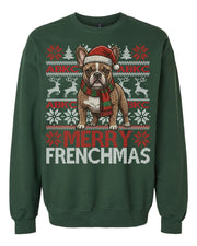 ABKC French Bulldog Christmas Sweater Adult Fit