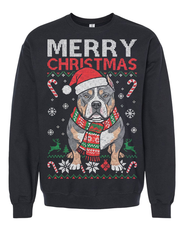 American Bully Ugly Christmas Sweater Adult Fit