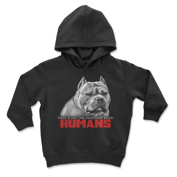 Ban Stupid Humans Not Dogs Youth and Toddler Pullover Hoodie