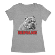 Ban Stupid Humans Not Dogs Ladies T Shirt