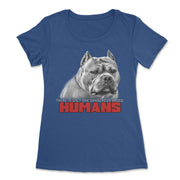 Ban Stupid Humans Not Dogs Ladies T Shirt