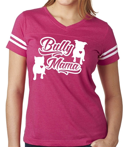 Bully Mama vneck football jersey