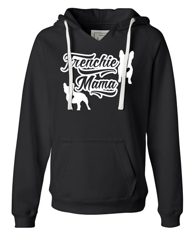 Frenchie Mama Women's V Notched Hoodie