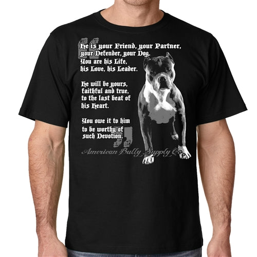 Friends Pitbull Shirt Bully Shirt for Men