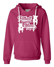 PitBull Mama V Notched Sueded Pullover Hoodie