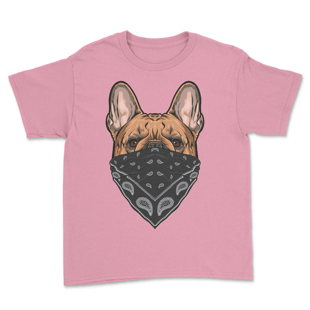 Frenchie Mask Youth, Toddler and Infant T Shirt