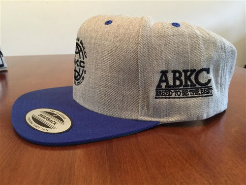 ABKC  Twill with Royal Blue Flatbill Snapback