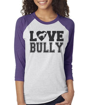 Love Bully Women's Bully Baseball Tee  Sizes XS-3X