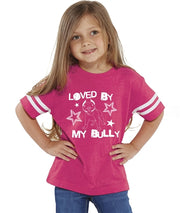 Loved BY MY BULLY Toddler Tee pink or blue