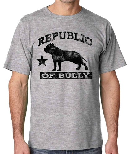 Republic of Bully Mens Pit Bull Bully Tshirt