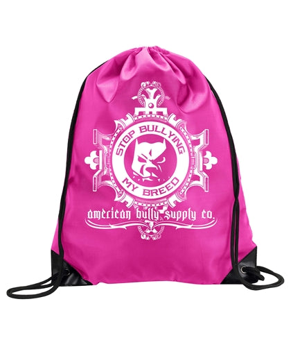Stop Bullying My Breed Logo Cinch Backpack