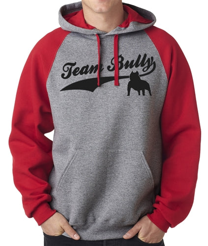 Team Bully Men's Raglan Sleeve Pullover with Hood