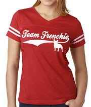 Team Frenchie Women's Football Jersey French Bulldog Shirt