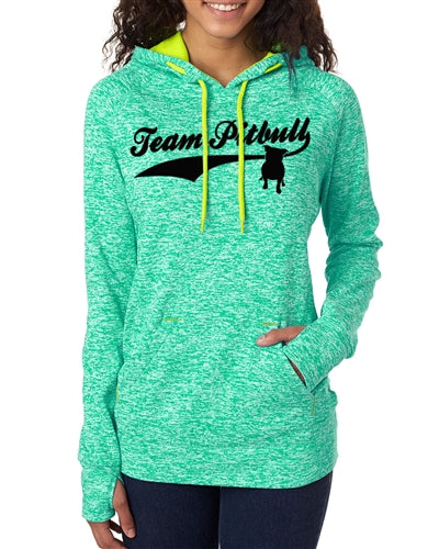 Team Pitbull Women's Contrast Pullover with Hood