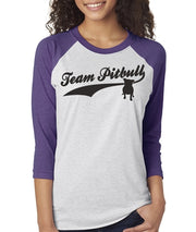 Team Pitbull Women's Bully Baseball Tee  Sizes XS-3X Unisex Sizing
